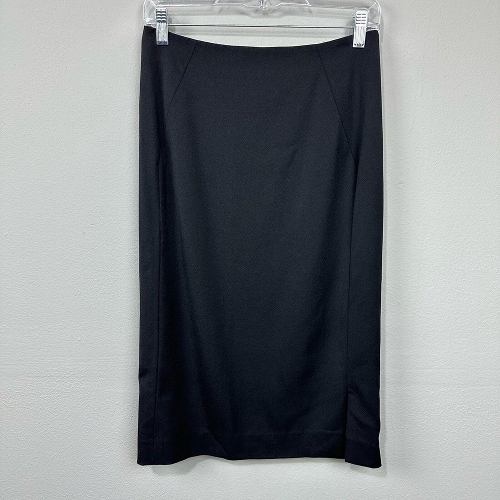 Gucci Vintage 1998 Pencil Skirt Sz 4 US 40IT Black Wool Knee Length Tom Ford Era - Picture 7 of 13